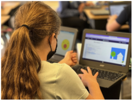 6th graders programming in Javascript