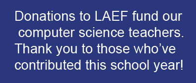 donations to LAEF fund computer science teachers